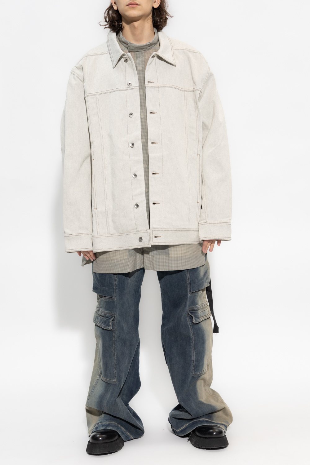 Blue Jeans with multiple pockets Rick Owens